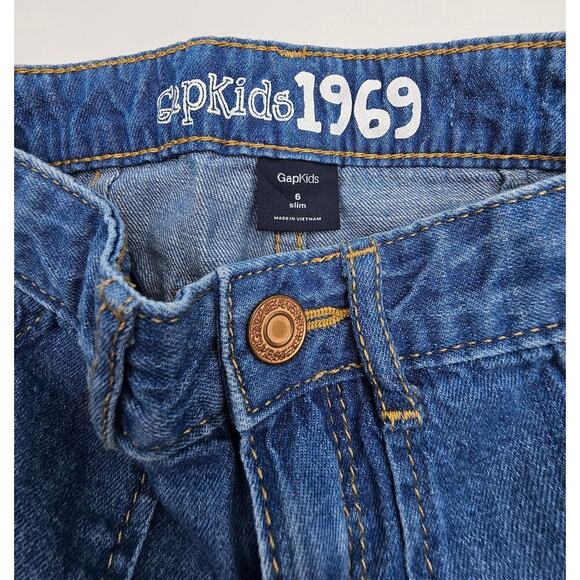 Gap Girl's Size 6/7 Red and White Sweater with Matching Sailor Jeans - Picture 6 of 7